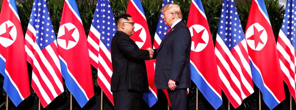 Kim ve Trump görüşmesi resmen başladı