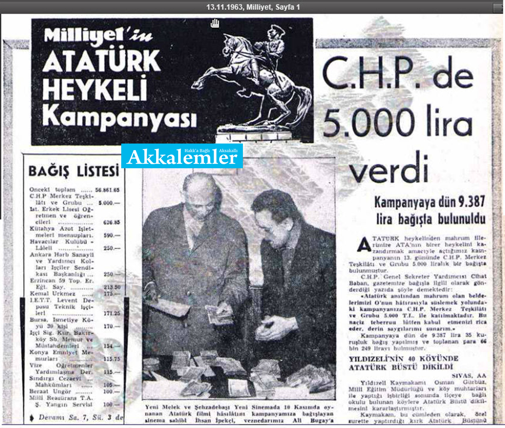 Karanlık bir el kuyuya bir taş attı: Altından tüm ülke için heykel kampanyası çıktı